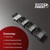 rhinocables Metal 1 Gang Single Socket Back Box, Single Pattress