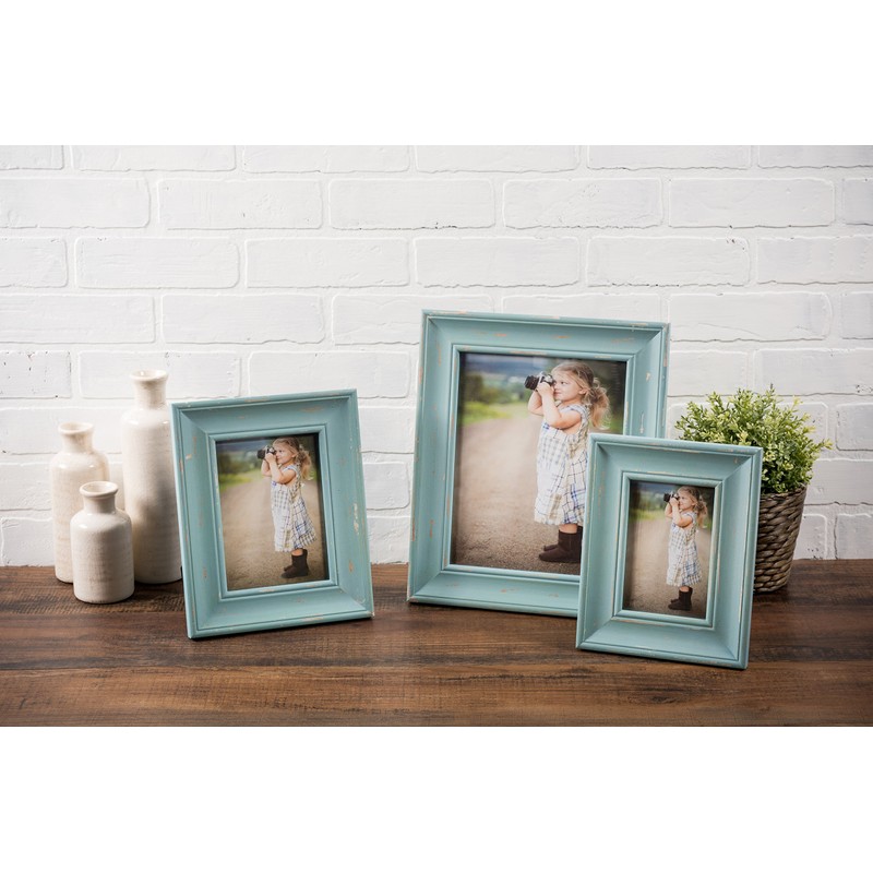 DII Home Traditions Rustic Farmhouse Distressed 5x7 Wooden Picture Frame