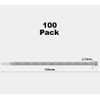 Oksdown 100 Pack White Plastic Cable Ties 100mm×2.5mm Small Nylon