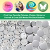 200 Sets 58mm/2.25" Button Maker Supplies, Complete DIY Supplies for