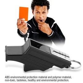 Naroote Sports Training Referee Whistle, Basketball Camping Survival Emergency Lifesaving Whistles (Black and Silver)