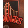 SF San Francisco Giants Vintage Embroidered Iron On Patch 4.5"