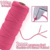 Macrame Yarn 2 mm, Macrame Yarn Rose Red, Macrame Cotton