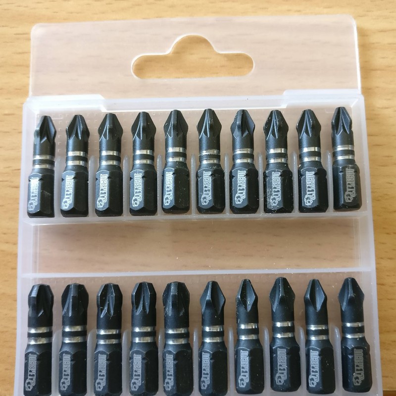 20 x SabreCut SCPB25_20 25mm PZ2 PZ3 PH2 Impact Screwdriver