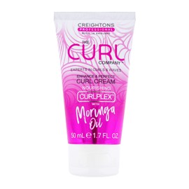 The Curl Company Enhance & Perfect Curl Cream (50ml Travel Size Mini) - Activates & Elongates Curls, Adds Shine to Hair, Professionally Formulated with Nourishing Moringa Oil, Cruelty Free