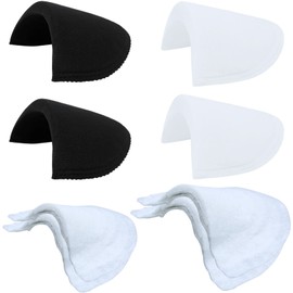 Shoulder Pads 4 Pairs, Sponge Shoulder Pads Cotton Shoulder Pad Shoulder Enhancer Sewing Foam Pad Covered Set-in Insert for Women Men Jacket Blazer Suit Coat Dress Clothes Sewing Accessories (4 Size)