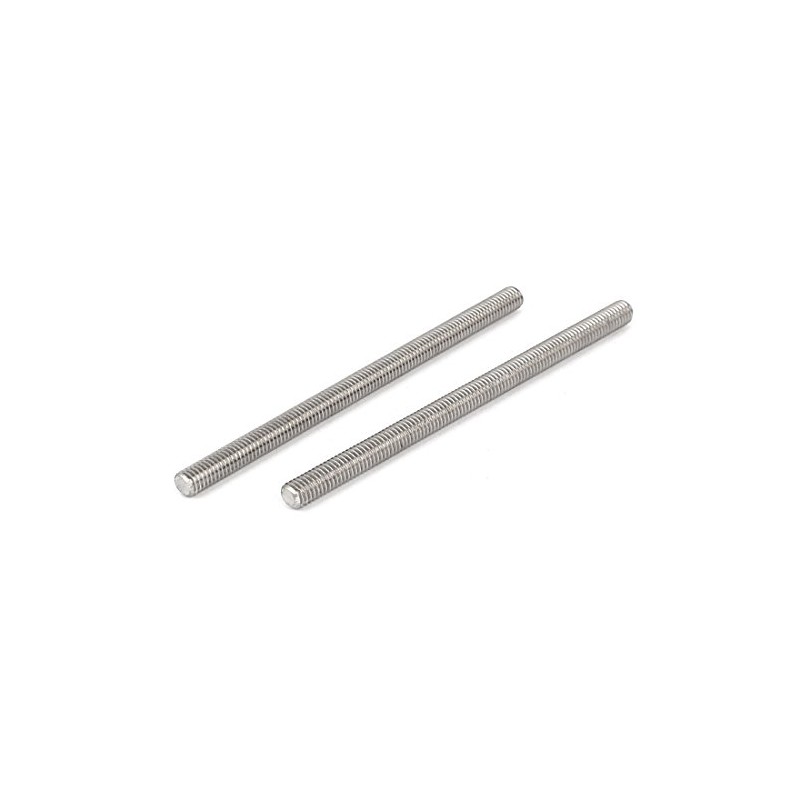 Sourcingmap M6 x 100mm 304 Stainless Steel Fully Male Threaded