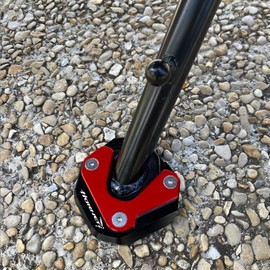 LLIDFONK For Honda CB1000 CB750 Hornet CB 1000 Hornet SP CB 750 Hornet Aluminium Motorcycle Accessories Stand Foot Side Stand Enlarged Pad Support Pad (Red)