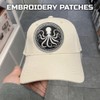 Patches for Backpacks, Funny Octopus Round Patches Embroidered Tactical Patches,