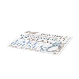 DECOPOW Nautical Set of 4 Clothes Placemats Perfect for Family Dinners Lake House Placemats 13 Inches X 18 Inches