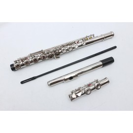 Vetimobato 16 keys closed Hole C Flute / 17 keys closed Hole C Flute with Case,cleaning Rod & Cloth & Joint Grease & and Gloves (16 keys closed Hole C Flute Nickel Silver)