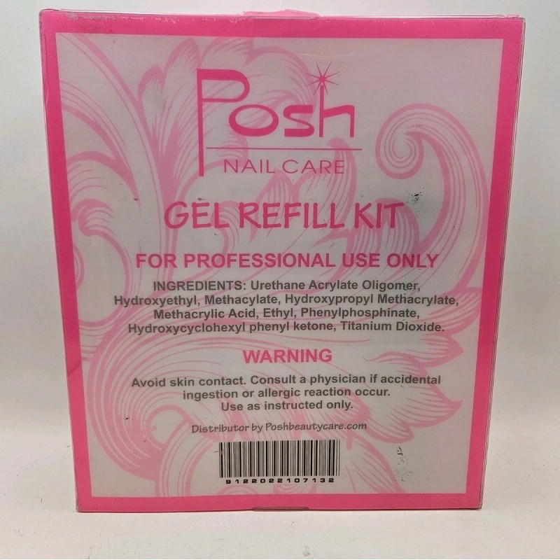 Posh Gel Refill Kit" for nail care, specifically featuring "Super