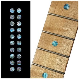 Inlaystickers 1/4"(6.35mm) Dot Fret Markers - Abalone Blue