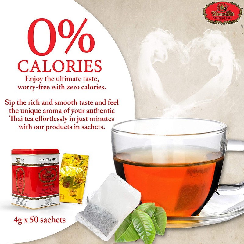 Number One Original Thai Tea Bags Red Label for Iced