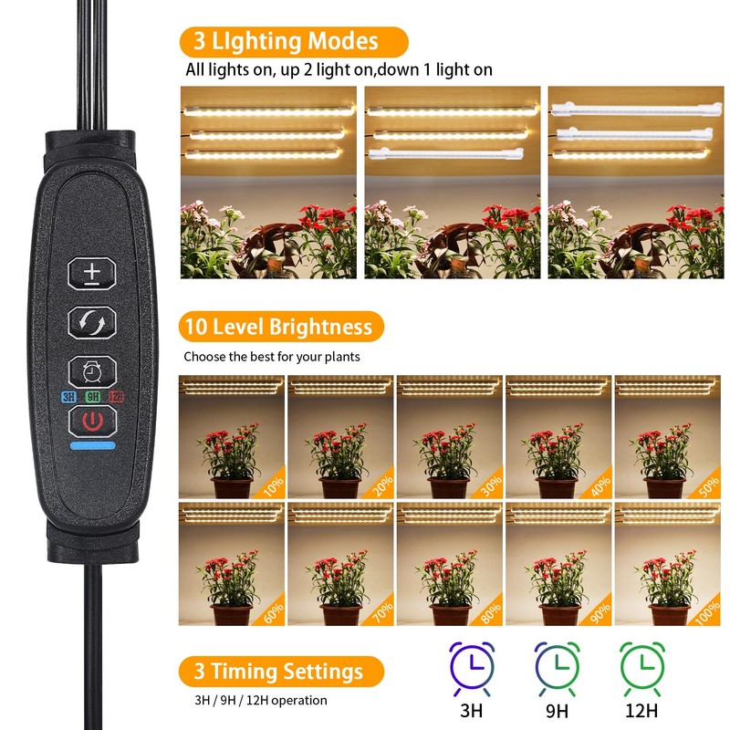 LED Grow Light Strips, Grow Lights for Indoor Plants Full