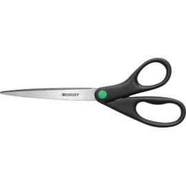 Westcott 13138 Kleenearth Recycled Scissors, Black, 9-Inch Long