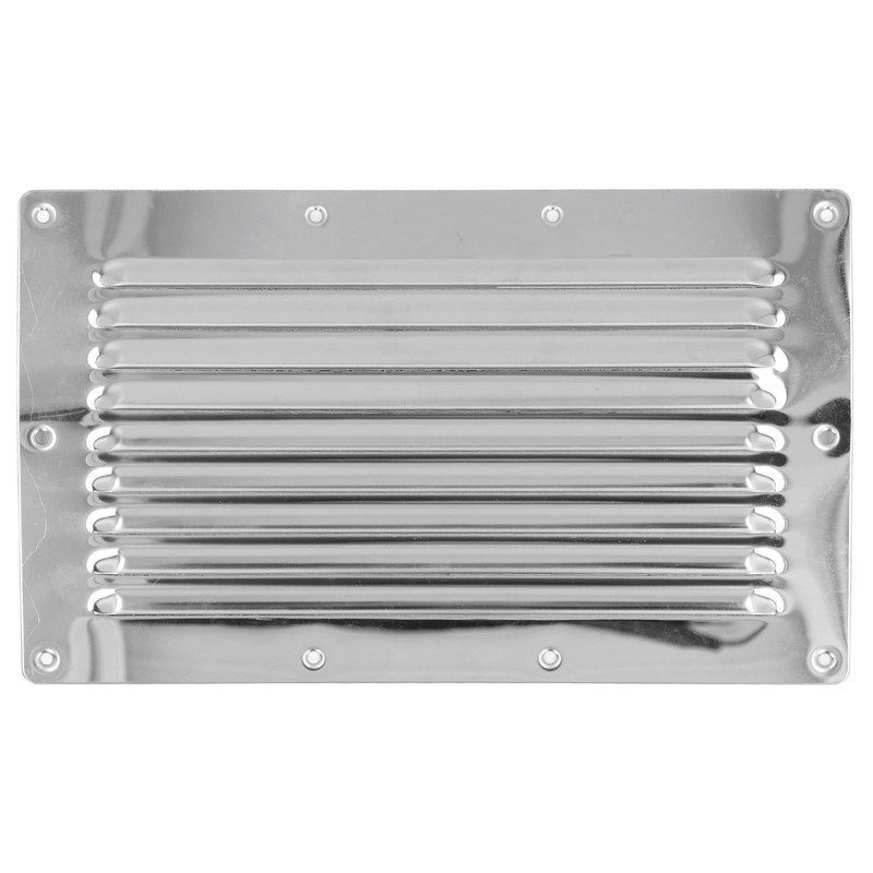 250x150mm Air Vent Louver Grill Cover Stainless Steel Duct Ventilation