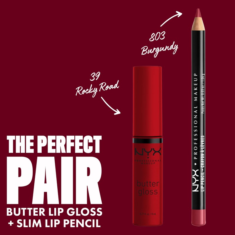 NYX PROFESSIONAL MAKEUP Butter Gloss, Non-Sticky Lip Gloss - Rocky