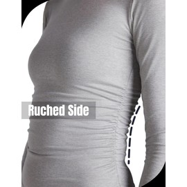 Ekouaer Women's 2 Piece Lounge Sets Pajama Set Long Sleeve Ruched Waist Top and Wide Leg Tracksuits Fall Outfits with Pockets White Grey