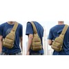 BraveHawk OUTDOORS Sling Chest Bag, 900D Nylon Tactical MOLLE Compact