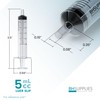 Bulk Case: BH Supplies 5mL Sterile Luer Slip Syringe -