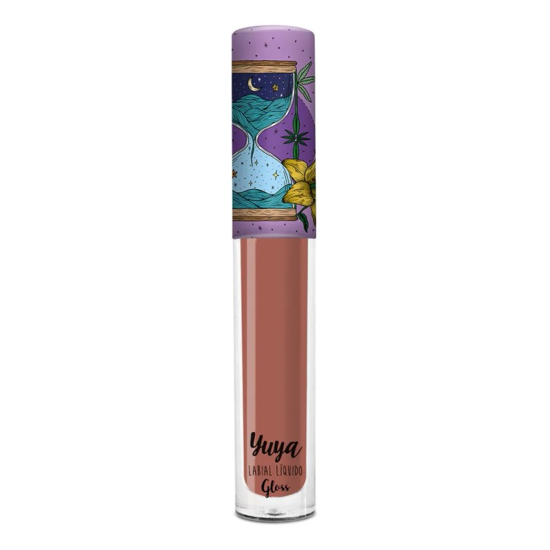 Yuya Labial Liquido Equilibrio 3g Lipstick Larga Duración Color Marrón