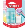 Maped Connect Duo Pastel Pencil Sharpener and Eraser (Assorted Colours),