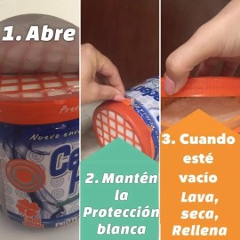cero hum 3 Deshumidificador Bote De 300g Absorbe Humedad