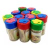 Importeek 6pq Bote Palillos Dientes Coctelero Fruta Madera 600pcs