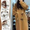 DHER 10 Pairs Leather Buttons Toggle Buttons Wooden Buttons Closure
