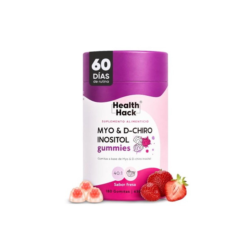 Myo Inositol Chiro 180 Gomitas Azúcar Health Hack