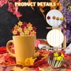 YQUQWN 120 PCS Maple Leaf Fall Cocktail Picks 4.7 Inch