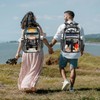 Cusangel Clear Black Backpack for women tpu XL bookbag Heavy