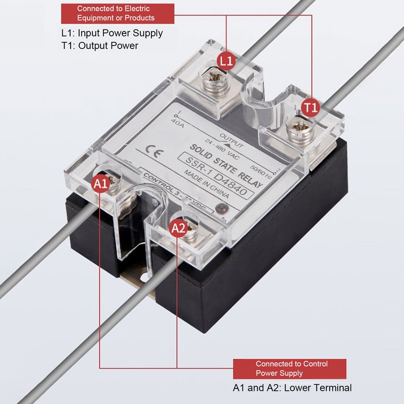 Solid State Relay SSR Industrial Systems 40A DC to AC