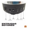 Maíz 5pzs Bocina Bluetooth Inalambrica Lampara Luz Led Recargable