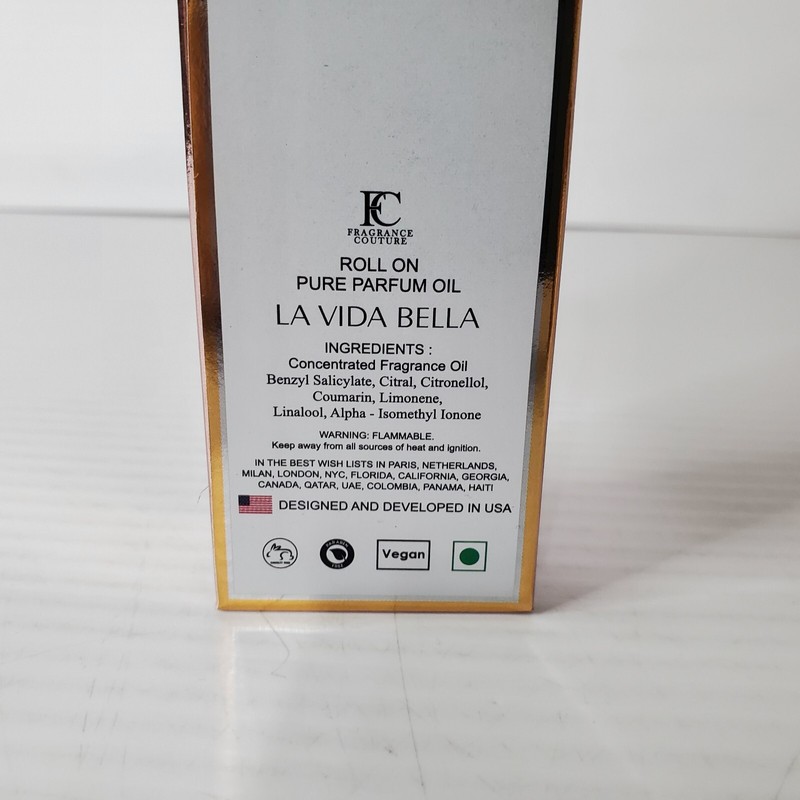 La Vida Bella For Women Roll On Pure Perfume Oil