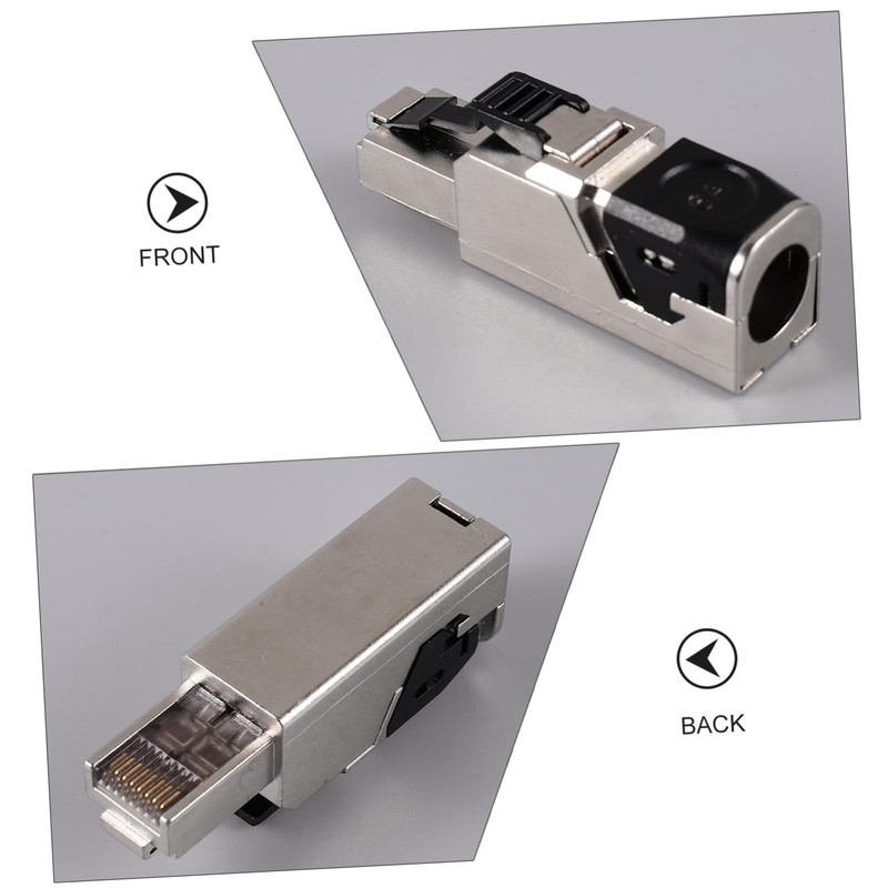 LABRIMP Shielded Connector Pass Through Modular Plug for Tool Installation