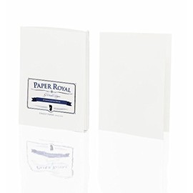 Rössler 2160831009 A6 Royal Laid Paper with Pack of Flat Card - White (Pack of 20)