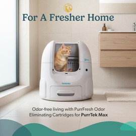 PetCove PurrTek Max Cat Litter Box Filters Replacements | Activated Charcoal Odor Absorber & Deodorizer Pods | Litter Box Filter Scent Eliminator | Precision Fit Filters for Hooded Boxes Long-Lasting