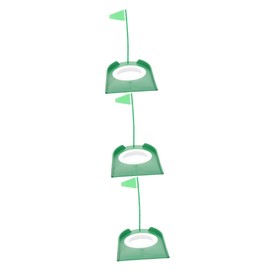 Kisangel 3pcs Thickened Putting Cup Golf Training Accessory for Indoor and Outdoor Use Sturdy Design Continuous Return for Golf Practice