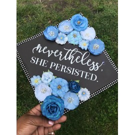 Tassel Toppers - Nevertheless Grad Cap Topper, Grad Cap Decorations or Graduation Accessory