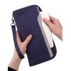 Zoppen RFID Travel Wallet & Documents Organizer Zipper Case, Family