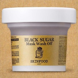SKINFOOD Wash-Off Pack Black Sugar Mask Wash-Off Scrub (1 pack) / 스킨푸드 워시오프팩 블랙슈가 마스크 워시오프 스크럽 1개입 1개