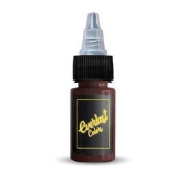Everlast Tattoo Ink - Premium Organic Tattooing Pigment - Perfect for Outlining or Shading - Dark Chocolate - 2oz