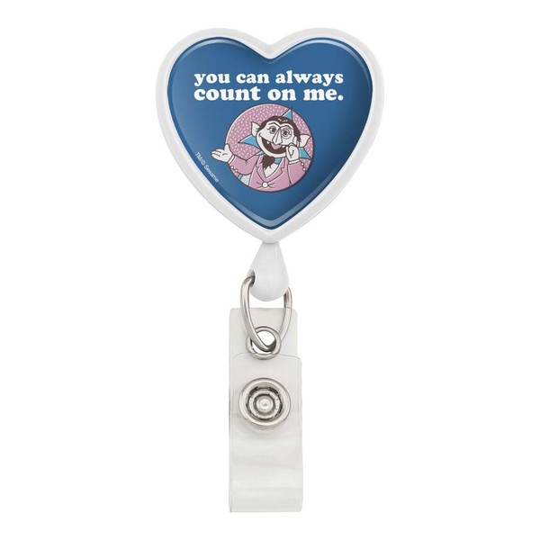 Sesame Street You Can Count on Me Heart Lanyard Retractable