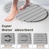 Mpupmiao Foldable Stone Bath Mat - Super Absorbent Diatomaceous Earth