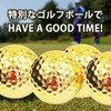 dodtazz Gold Golf Balls, Set of 6, Competition, Prize, Present,