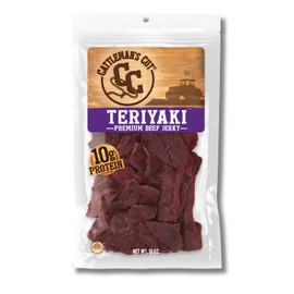 Cattleman's Cut Teriyaki Beef Jerky, 10 Ounce