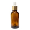 Meliars Gotero 30 Ml Cristal Ambar Bulbo Dorado (60 Pz)