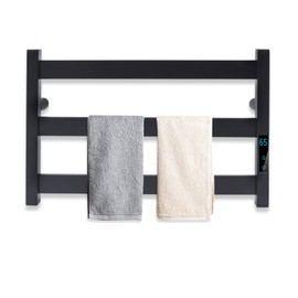 CUBELLIN 3-Layer Towel Warmer 200w Electric Towel Warmer Wall-Mounted Heated Towel Rack with 6 Temperature Adjustable and Timer, 3 Bars